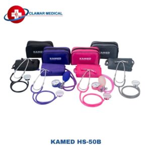TENSIÓMETRO ANEROIDE + ESTETOSCOPIO DÚPLEX KAMED HS-50B