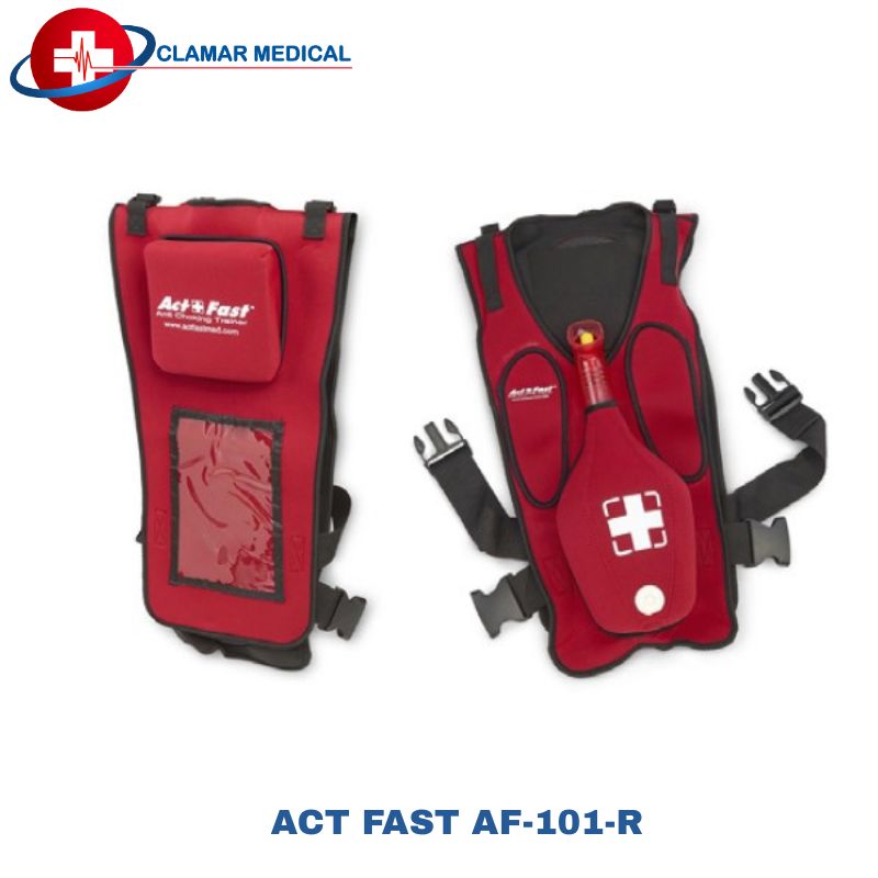 CHALECO DE ENTRENAMIENTO EN CASO DE ASFIXIA ROJO ACT FAST AF-101-R