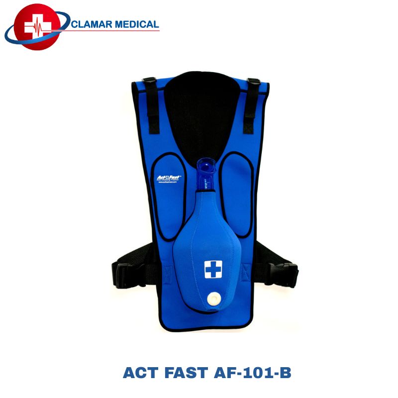 CHALECO DE ENTRENAMIENTO EN CASO DE ASFIXIA AZUL ACT FAST AF-101-B